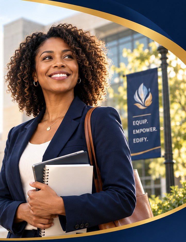 An Edify University student on campus